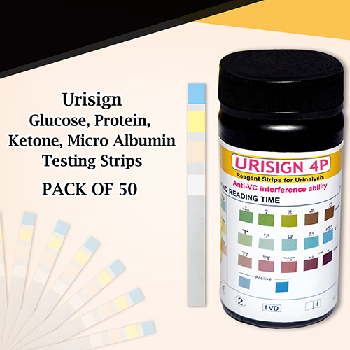 Urisign Test Strip for (Glucose, Protein, Ketone, Micro Albumin)
